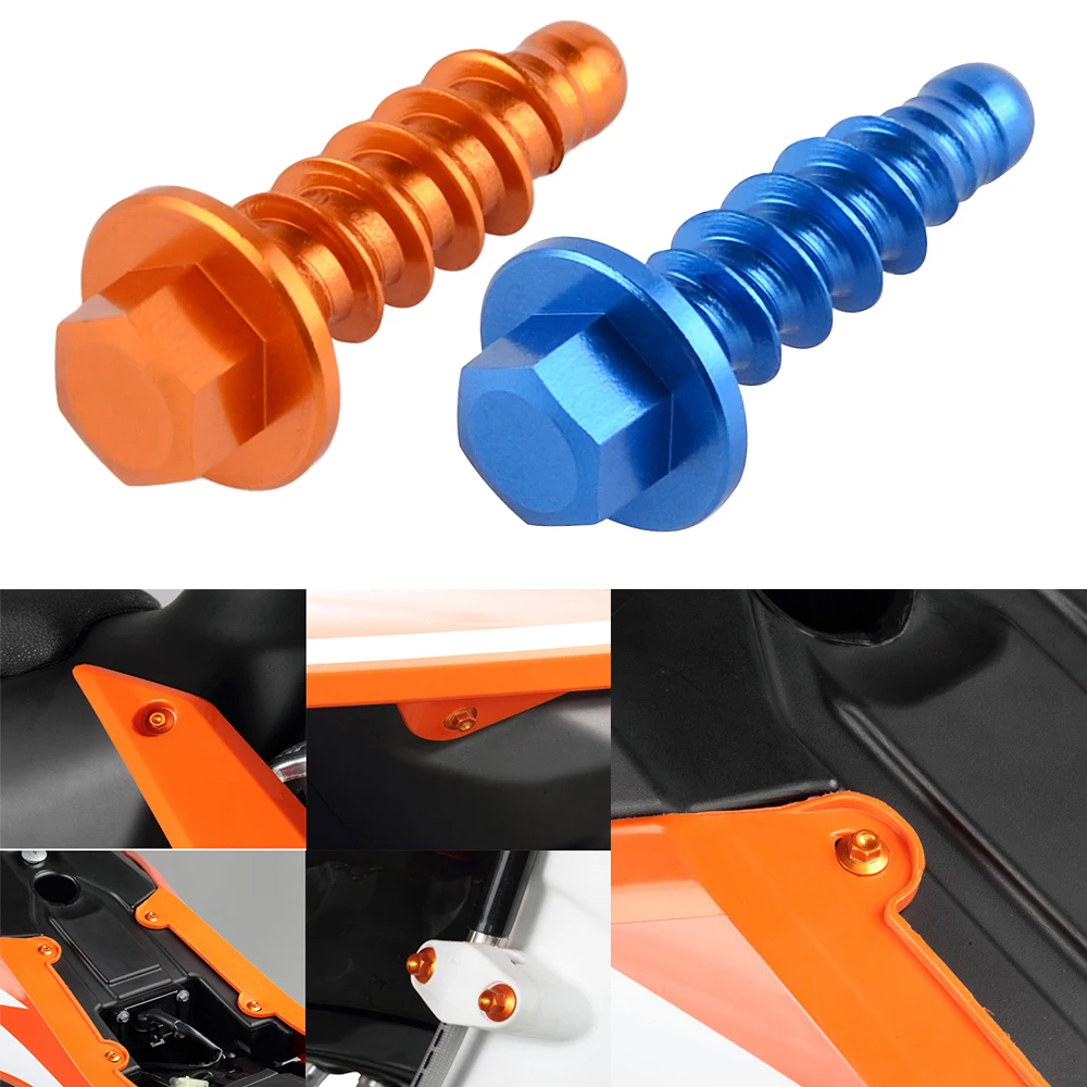 

10PCS Motorcycle Tapping Screw Bolt For KTM 125-530 EXC EXCF XC XCF SX SXF XCW TPI SIX DAYS For Husqvarna 85cc-501cc 2014-2022