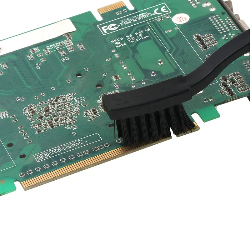 FIXFANS 2Pcs 17cm Black Anti Static Nylon Brushes PCB Cleaner Brush for Mobile Phone Tablet Laptop Computer Cleaning Repair Tool (6)