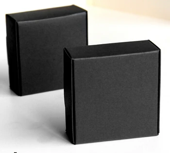 

5-18 Black Paper Box Craft Gift Candy Packing box black paper Cardboard Boxes