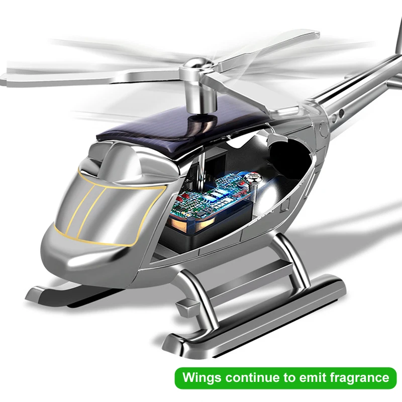 

New Car Decoration Aromatherapy Airplane Non-slip Mat Solar Powered Toys Solid Fragrance Air Freshener Dashboard Car Styling