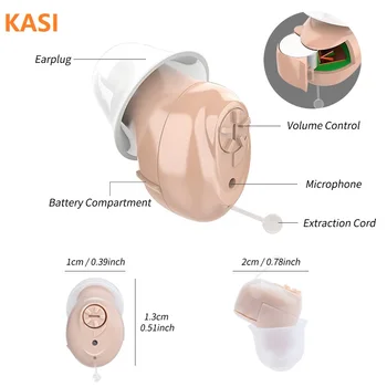 

CIC Invisible Hearing Aid Ear Hearing Device Hearing Aid Mini Sound Amplifier Hearing Aids Hearing Amplifier for The Elderly