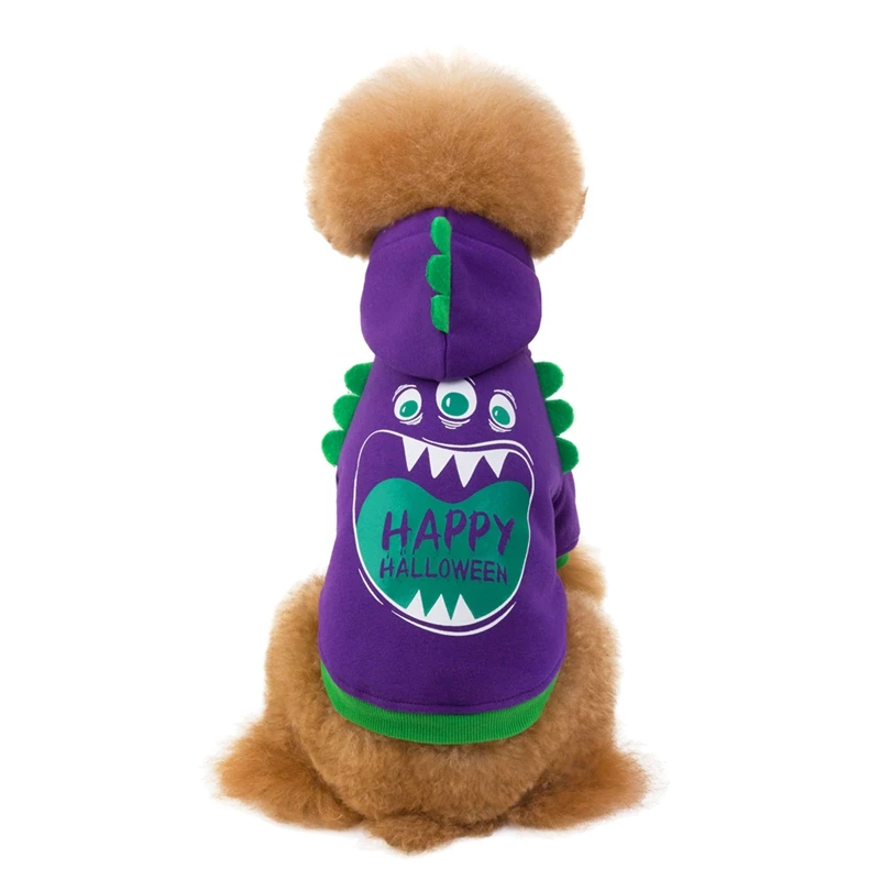 Забавный костюм для косплея для собак, одежда для маленьких собак на Хэллоуин, карнавал, зимняя теплая одежда для щенков
