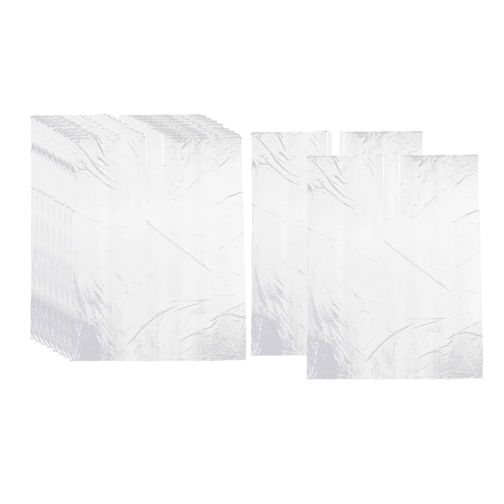 Kit of 50pcs Disposable Plastic Hairdressing Salon Blouse Cutting Cape, Kit 6
