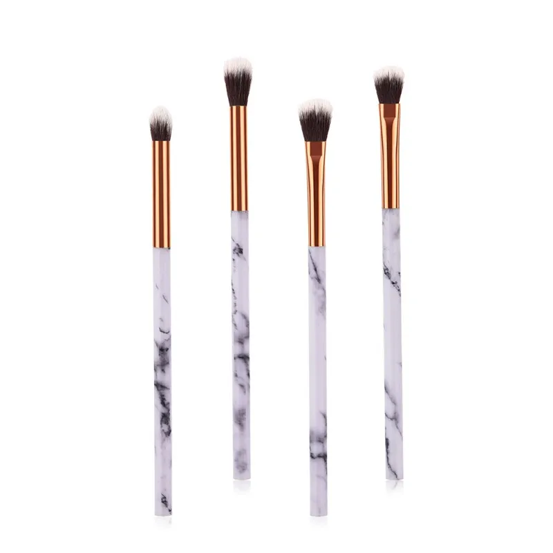 Hot High Quality Marble Make Up Brushes Eye Shadow Liner Full Makeup Brush Kit Soft Hair Eyes Eyebrow Pencil