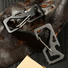 

Multi-function tool card outdoor EDC tool card combination 14 in 1 function portable 8 figure buckle home convenience tool