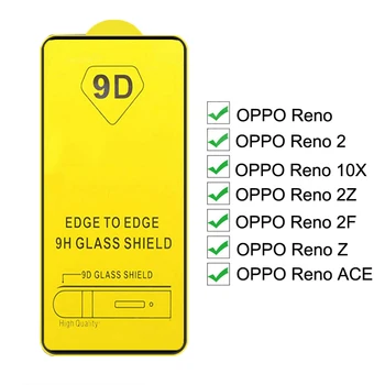 Перейти на Алиэкспресс и купить 9D полное покрытие закаленное стекло для OPPO Reno2 Z F 10X ACE Защита экрана для OPPO Reno 2Z 2F ACE 10X Zoom защитная пленка черного цвета