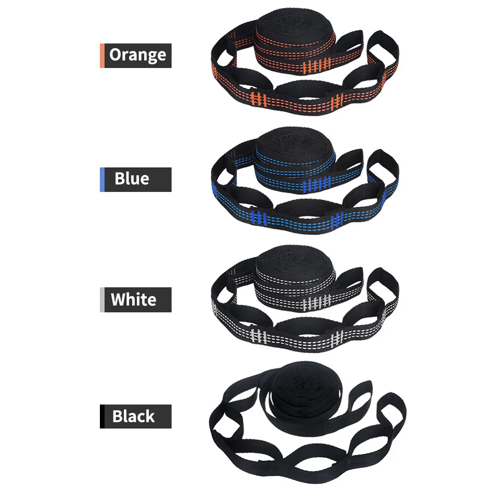 2Pcs Hammock Straps Special Reinforced Polyester Straps 5 Ring High Load-Bearing Barbed Outdoor Durable Wear Resistant Straps