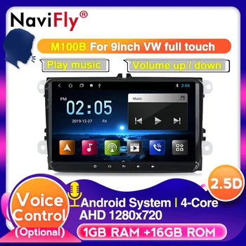 

Navifly Android 10.0 4GB+64GB Car Multimedia player radio GPS Navigation for VW POLO PASSAT b6 golf 5 Skoda yeti Octavia