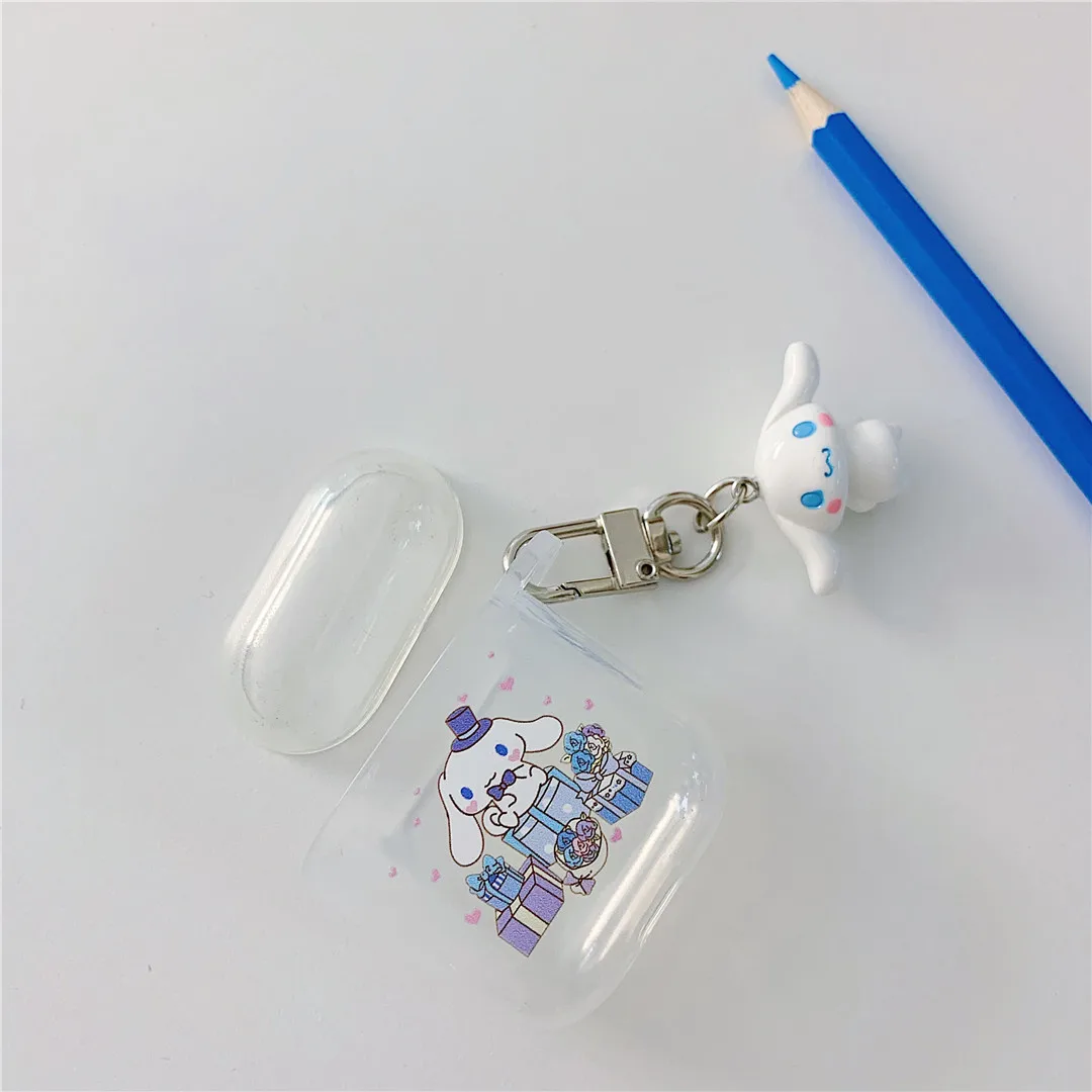My melody cinnamoroll, беспроводной Bluetooth чехол для наушников для Apple Airpods 2 1, милый кулон, 3D woll, аксессуары, мягкий чехол из ТПУ - Цвет: 3