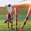 100pcs/Bag Bamboo Golf Tees Wite Red Yello With Black Stripe Mark Scale 70mm 83mm Golf Accesories 2 size New Colorfull 2