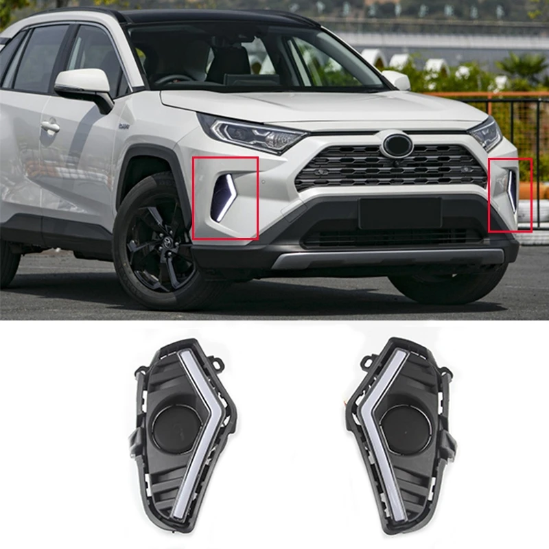 Автомобильный дневной ходовой светильник светодиодный DRL s противотуманный для
