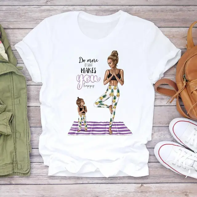 Women Cartoon Super Mom Life Momlife Mama Mother Summer Print Lady T-shirts Top T Shirt Ladies Womens Graphic Female Tee T-Shirt CZ24635