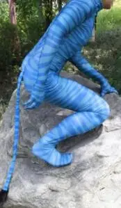 With Tail Аватар Косплей флэш человек костюм комбинезон Хэллоуин Гламурная модель костюм Прямая поставка - Цвет: With Tail
