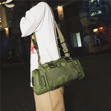 Рабочая сумка на плечо в японском стиле, уличная функция, пряжка, рабочая одежда, повседневная сумка на плечо для мужчин и женщин, многофункциональный кошелек al F