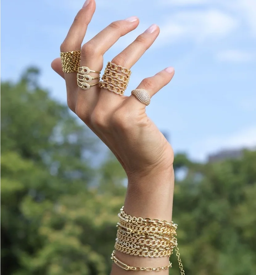 

micro pave Rainbow cz paved Hip hop women cuban chain bracelet jewelry 17cm Miami cuban chain colorful cz bracelet bangle
