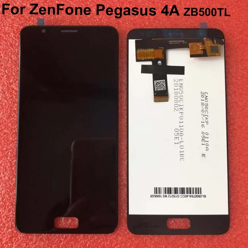 

For 5.0" ASUS ZenFone Pegasus 4A ZB500TL X00KD LCD screen display+touch screen panel digitizer white/Black free shipping