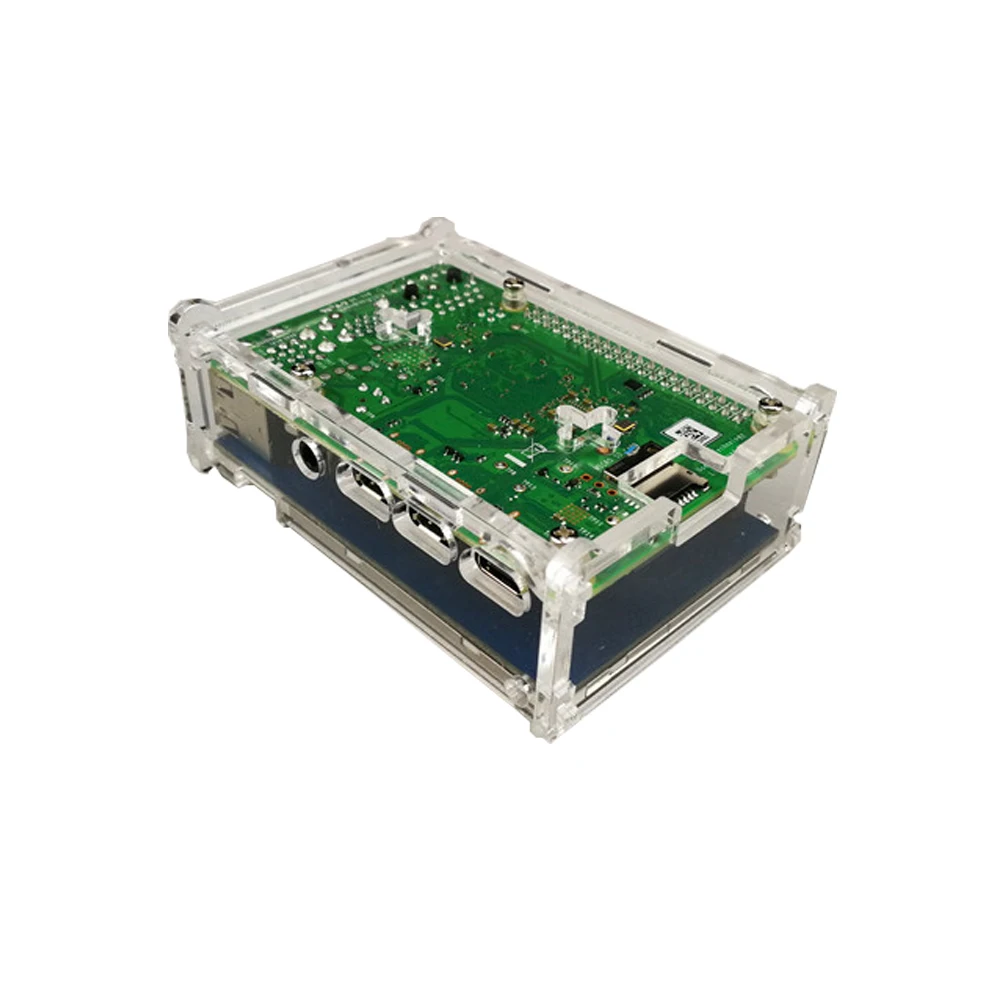 Чехол для Raspberry Pi 4 акрил9 Layers Box 3 5 &quot экран может быть установлен защитный кожух