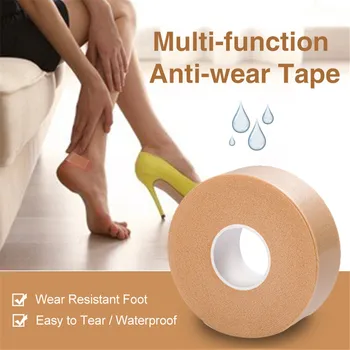 

1pc Multi-functional Bandage Medical Rubber Plaster Tape Self-adhesive Elastic Wrap Anti-wear Waterproof Heel Sticker Foot Pad