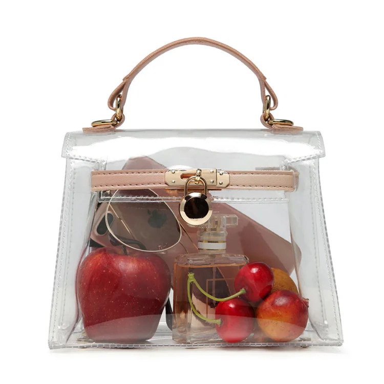 

Transparent Jelly Bag 2019 New Style Fashion Summer Korean-style Versitile Fashion INS Online Celebrity Shoulder WOMEN'S Bag