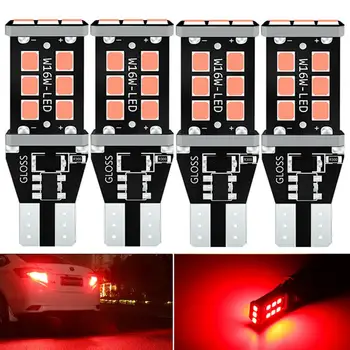 

4x T15 led Car Backup Reverse Lights Canbus 921 W16W LED Bulb Red For BMW F20 E92 1 2 3 4 5 6 7 8 series i3 i8 X1 X2 X3 X4 X5 X6
