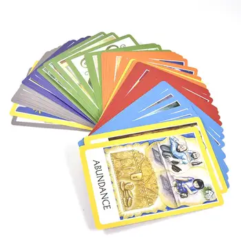 

Cute Chakra Tarot Card English Oracle Cards Deck Set Tarot Cards Guidance Divination Fate Board Game Card Game For Women