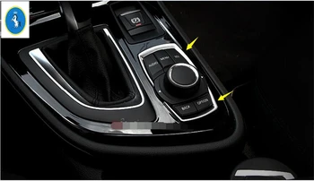

Yimaautotrims Multimedia Multifunction Button Cover Trim 2 Piece Fit For BMW 2 Series Gran Active Tourer F45 F46 2015 - 2019 ABS