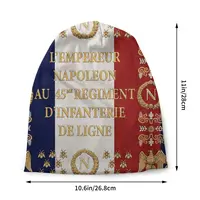 Napoleonic French 45th Flag Bonnet Hat France Bastille National Day Knitted Hat Goth Skullies Beanies Hats Warm Dual-use Caps 2