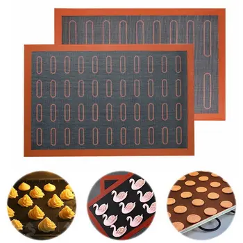 

Oven Sheet Liner Heat Resistant For Cookie /Bread/ /Biscuits/Puff/Eclair Perforated Silicone Pastry Mat Tool Nonstick Baking Mat