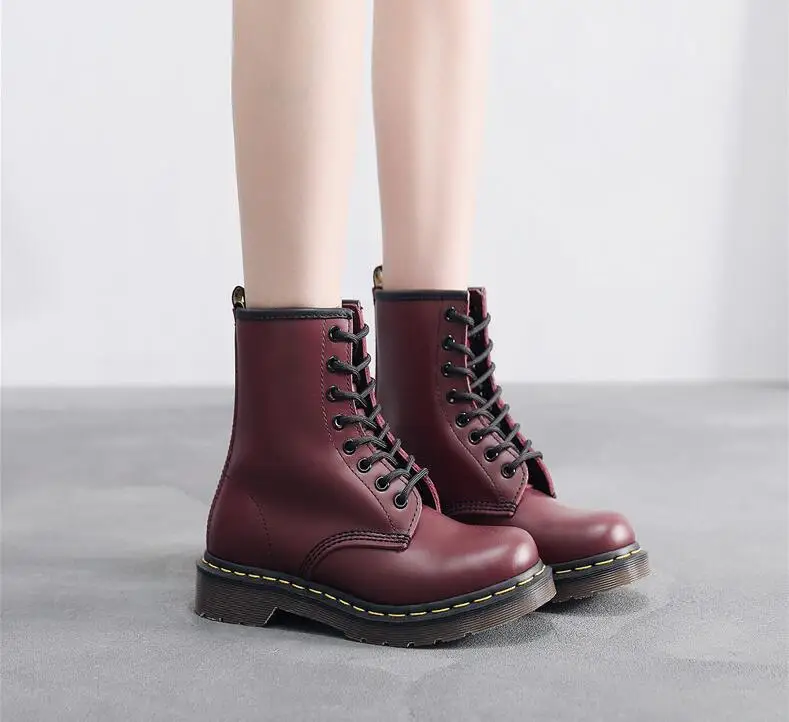 Дизайнерская мужская обувь унисекс из натуральной кожи; зимние женские ботинки; мотоциклетные ботинки; Ботинки martin; Zapatos de mujer