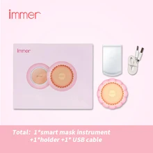 Устройство для красоты лица immer, умная маска, лечение, охлаждение, потепление, светодиодный светильник, терапия, уход за кожей, компактный, удобный