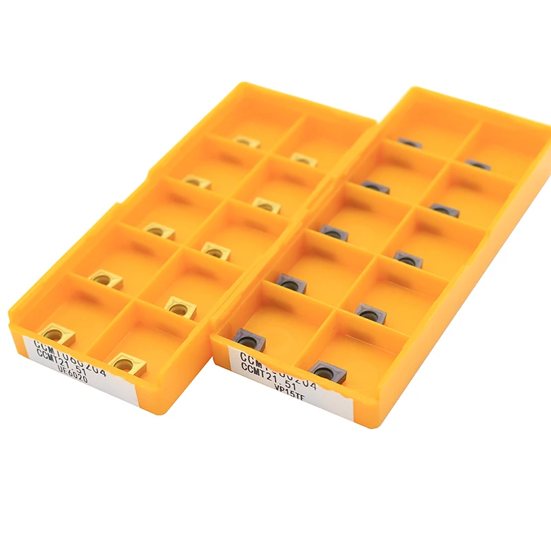 

10PCS Carbide insert CCMT060204 CCMT21.51 VP15TF UE6020 Internal Turning Tools CCMT 060204 CNC blade lathe Turning tool