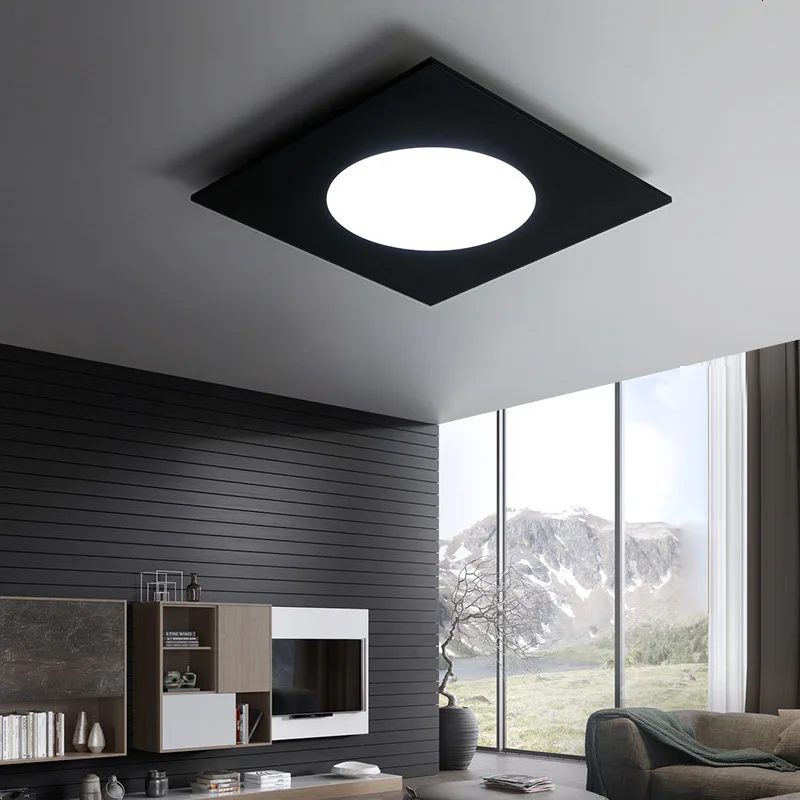 

Acylic Ceiling Lights Square Rings For Living Room Bedroom Home AC85-265V Modern Led Ceiling Lamp Fixtures lustre plafonnier
