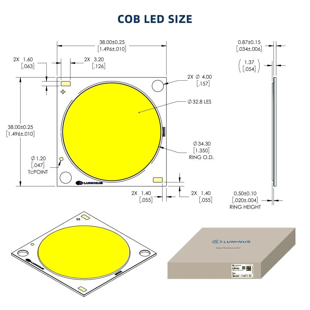 COB светодиодный свет для выращивания полного спектра Luminus CXM32 1000W 3500K Светодиодная лампа для выращивания растений для комнатных теплиц на всех стадиях