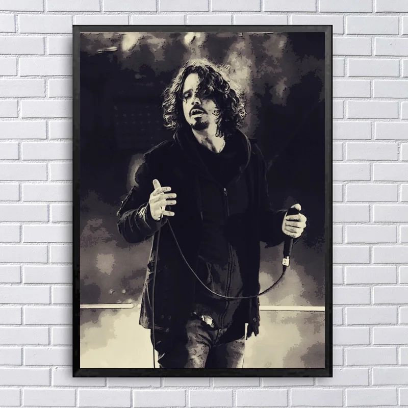 Chris Cornell Печать на холсте настенное искусство домашний Декор без рамки - Цвет: 2