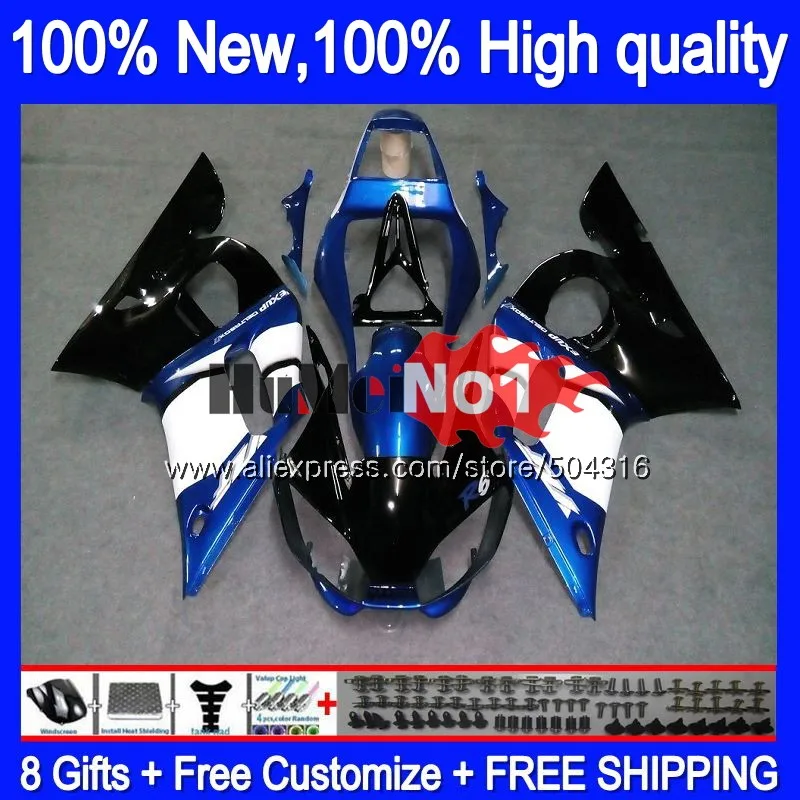 R 6 для YAMAHA YZF R6 YZF600 YZF 600 YZF-600 цвет: черный, синий 4MC. 85 YZF-R6 1998 1999 2000 2001 2002 YZFR6 98 99 00 01 02 обтекатели