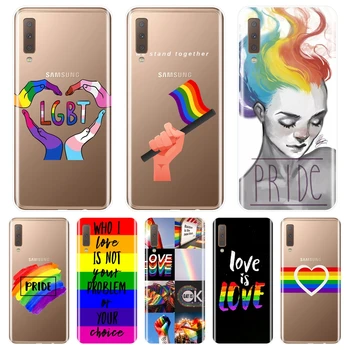 

Phone Case Silicone For Samsung Galaxy A6 A8 Plus 2018 LGBT Gay Soft Back Cover For Samsung Galaxy A3 A5 2016 2017 A6 A7 A8 2018