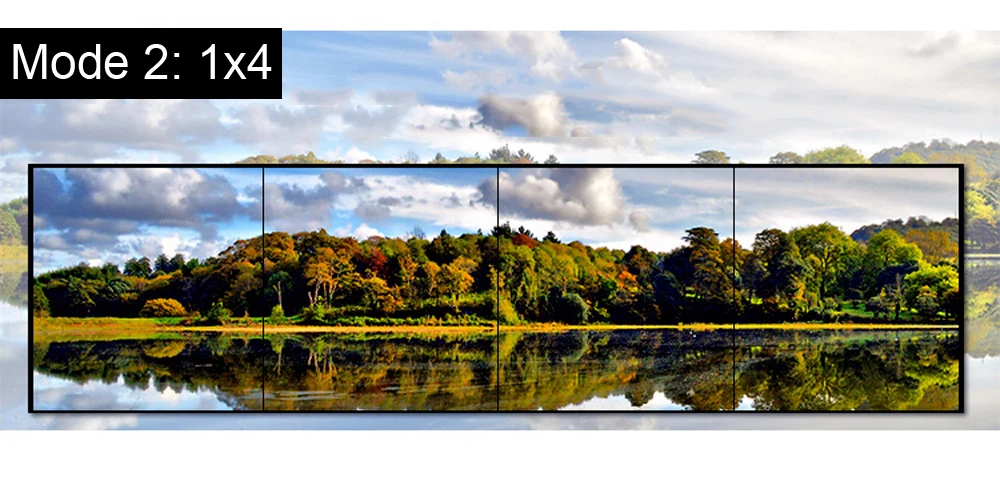 4K настенный контроллер для прошивки видео 4K x 2K HDMI 1,4 видео настенный процессор конвертер 1 DVI HDMI в 4 HDMI выход аудио RJ45 RS232