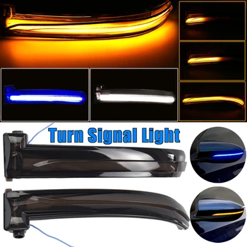 

LED Dynamic Turn Signal Light Blue White Yellow Side Mirror Indicator Blinker Fit for Hyundai Lafesta 2018 2019 2020