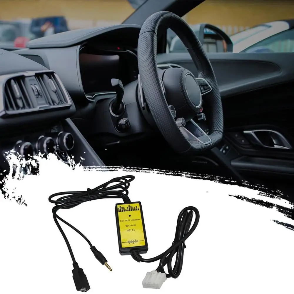 Для Honda Для Civic Cd машина Usb кабель для передачи данных Aux Интерфейс адаптер автомобильный Mp3 цифровой диск коробка адаптер