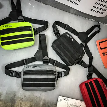 

Straps Chest Utility Bag Small Tactical Women Chest Rig Bag Hip-hop Functional Vest Outdoor Streetwear Chest Bags For Men women