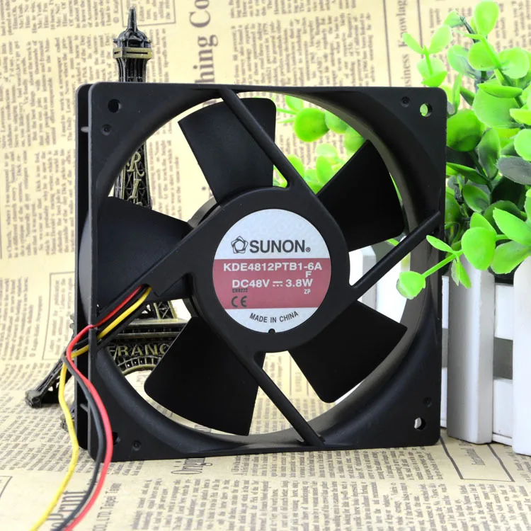 Построен для охлаждения SUNON KDE4812PTB1-6A 48V 3,8 W(12 см); 12025 инверторный вентилятор