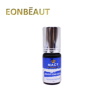 

1 Bottle MACY Silver Star Glue For Eyelash Extension 5ml Powerful Fastest Drying 0.5 Sec Black Lash Adhesive Korean Makeup Tools