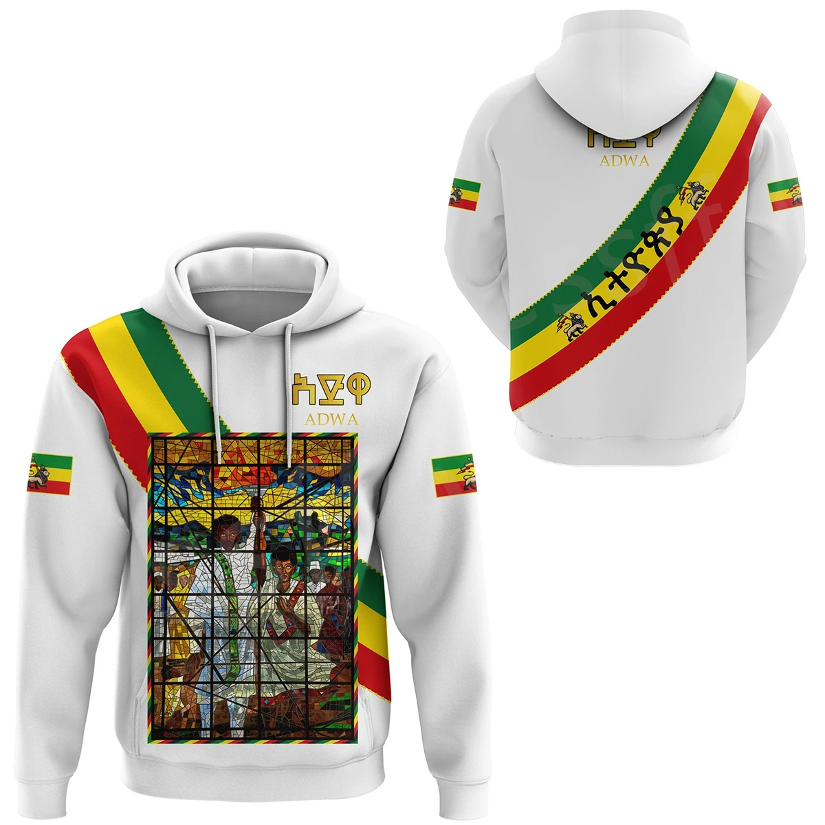 

Tessffel Ethiopia County Flag Reggae Africa Native Tribe Lion Retro Harajuku Tracksuit 3DPrint Men/Women Funny Casual Hoodies D3