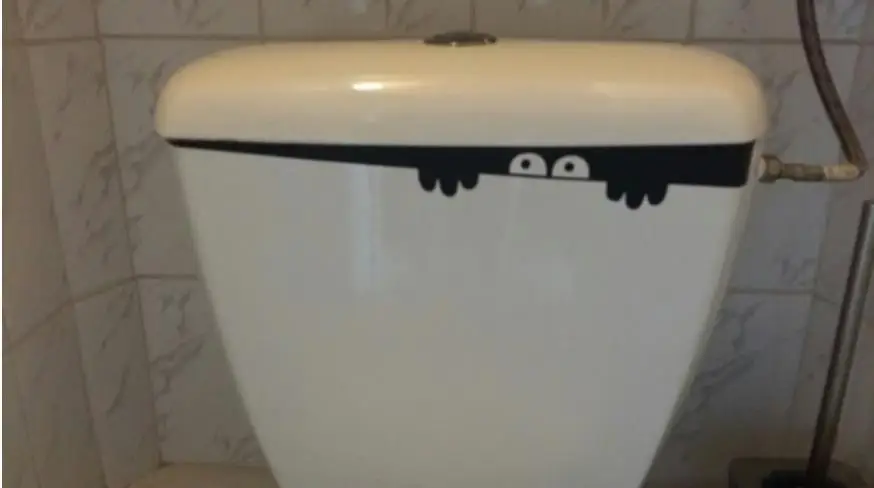 1PC HOT DIY Funny Peep Monster Toilet Bathroom Vinyl Wall Sticker Decal Art Removable Home Decoration - Image 3