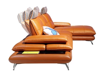 Soggiorno divano set divano ad angolo reclinabile schienale funzionale divani componibili in vera pelle muebles de sala moveis para casa
