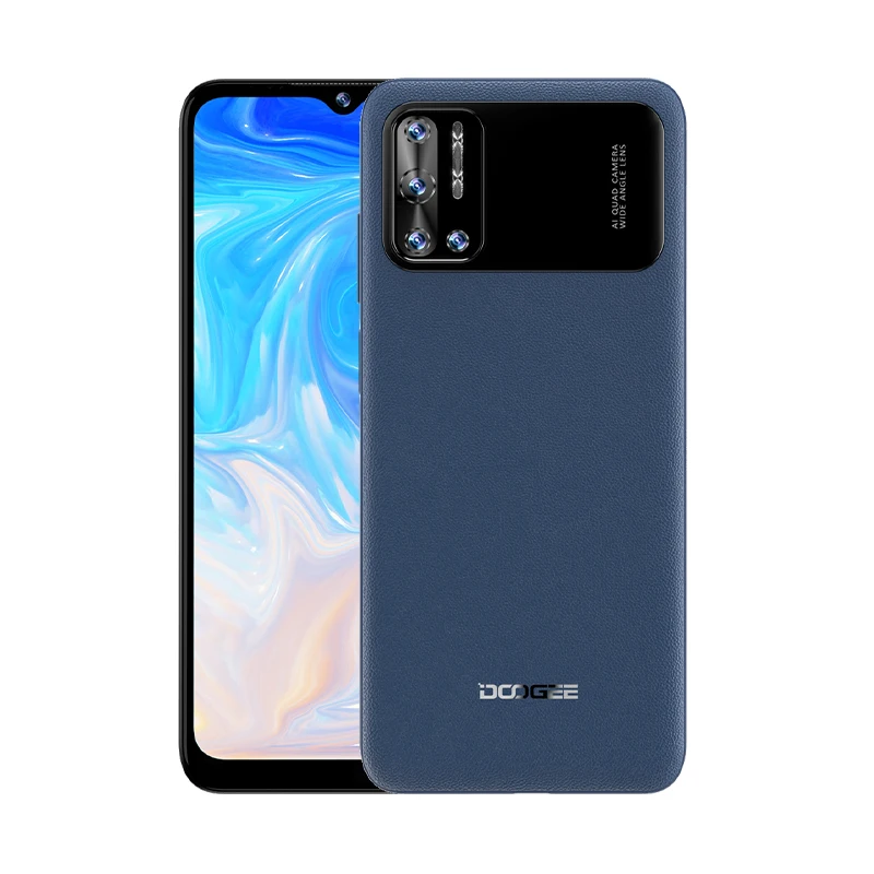 DOOGEE N40 Pro Smartphone 6.5 inch 20MP Quad Camera Helio P60 6GB+128GB Cellphone 6380mAh Battery 24W fast Charging cheap gaming cell phone Android Phones