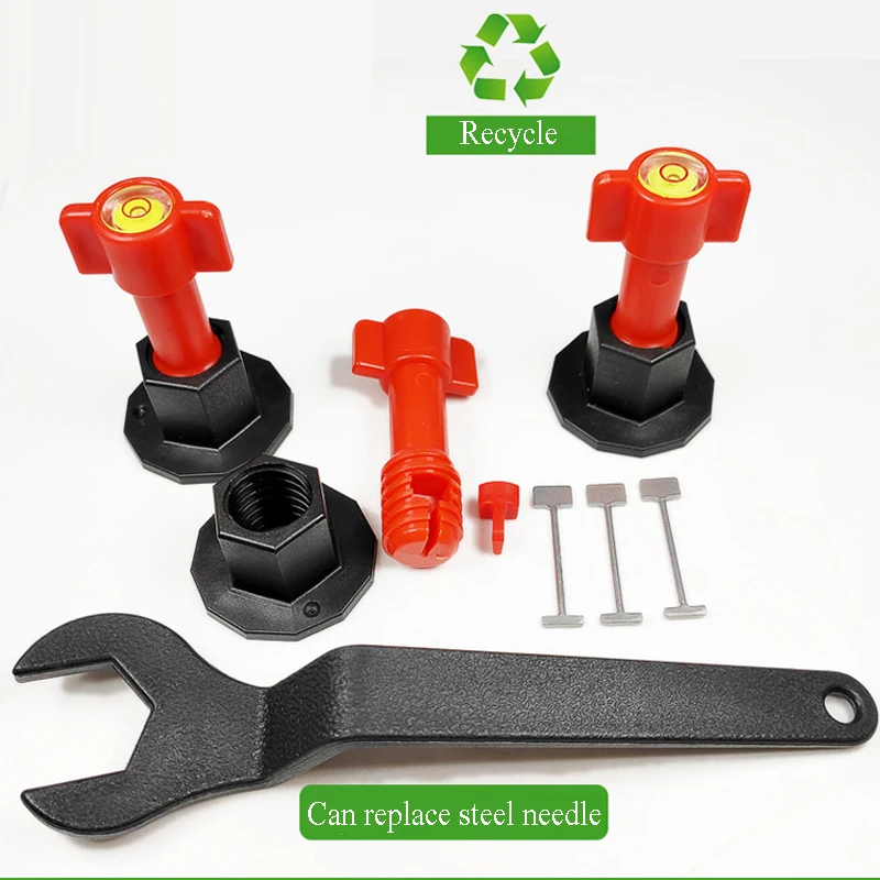 

24PCS Reusable Wall Tile Leveling System Toolkit Leveler Wedges Tile Spacers for Flooring Wall Tile Carrelage tools for floors