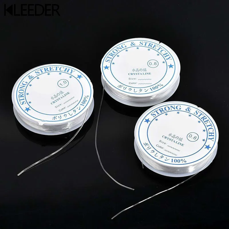 

Crystal Thread 0.4-1mm Cord Transparent Beading Elastic String For Beads Bracelet Necklace Clear Wire Rope Roll Jewelry Making