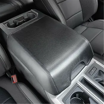 

Carbon Fiber Armrest Cover Console Protector For Ford F150 2015-2020 Interior