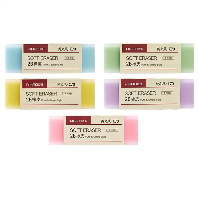2b Cute Korean Pencil Eraser Rubber Office School Supplies Teacher Gift Eraser Aliexpress
